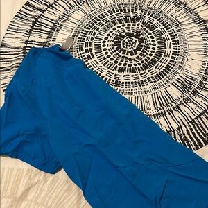 Vibrant Blue Scrub Top